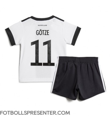 Tyskland Mario Gotze #11 Hemmatröja Barn VM 2022 Kortärmad (+ korta byxor)